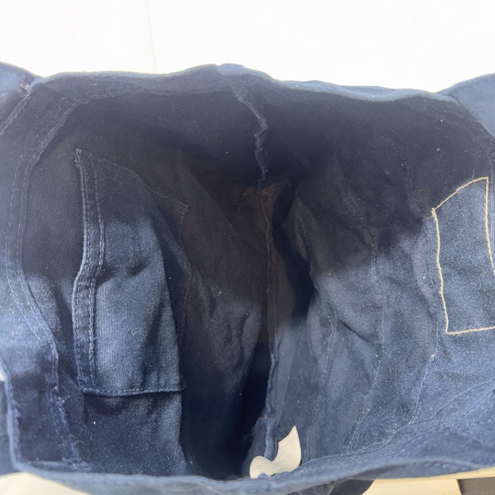 Vintage Y2K Hollister California Navy Blue Skirt Book Canvas Seagull Tote Bag - Picture 3 of 15